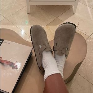 Taupe Boston Clogs Birkenstock